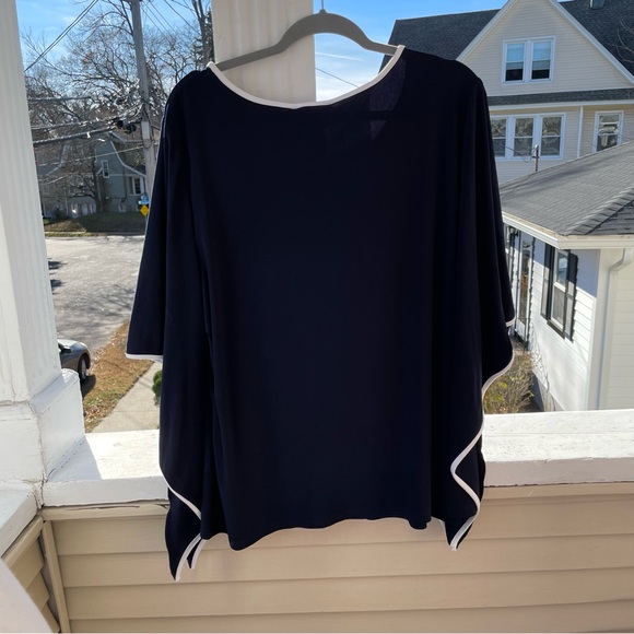 Joseph Ribkoff Trim Detail Flowy Sleeve Top Size 22 (NWT) - Picture 4 of 9